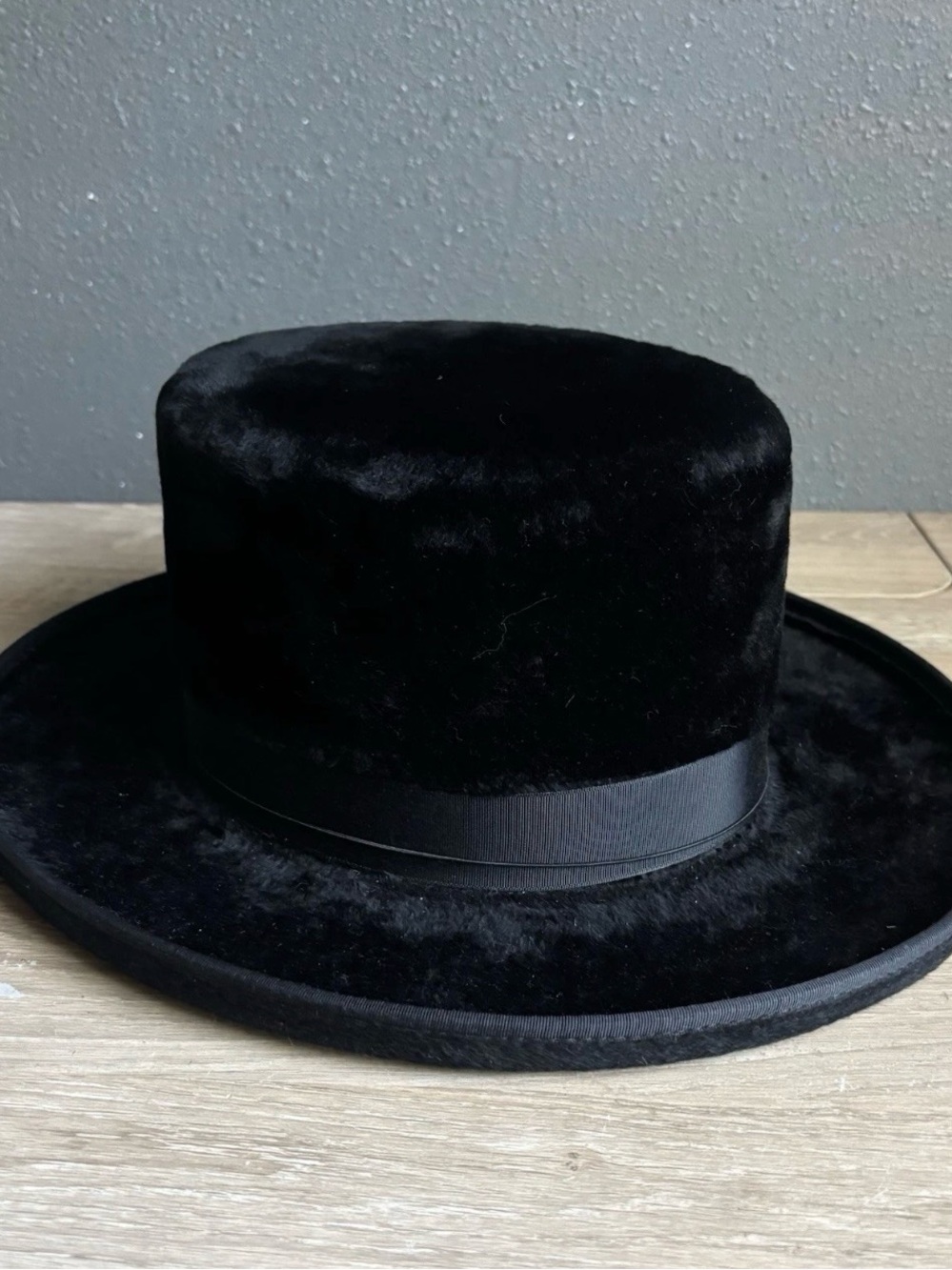 Morson By Krausz Hatters Jewish Orthodox Hat Black Fur Felt Fedora Size 7.5 Us